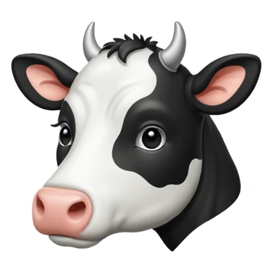 draw this emoji whit just line 🐮 sticker