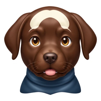 Chocolate lab sticker
