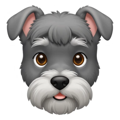 Schauzer mini gris perro sticker