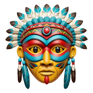Native American Spirit Mask sticker