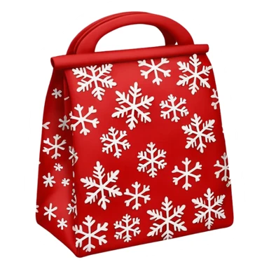 christmas lunch bag sticker