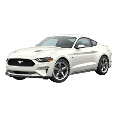 2018 white mustang sticker