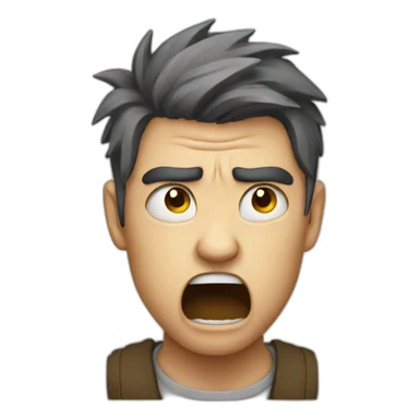 crying with rage sticker