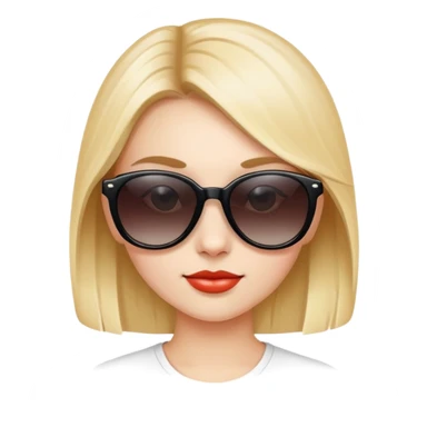 Girl with sunglasses  sticker