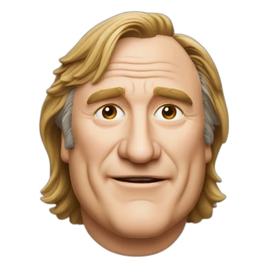 Gérard Depardieu vin rouge  sticker