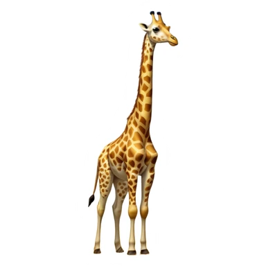 cinematic-giraffe-realistic-full-body-standing-emoji,-towering-elegantly-over-the-savanna,-long-neck-arched-slightly,-head-tilted-dramatically,-sleek-golden-coat-with-bold-brown-patches,-large-dark-eyes-exuding-playful-wisdom,-simplified-yet-realistic-focused-features,-highly-detailed,-glowing-with-an-almost-sarcastic-glow expressive eyes sticker