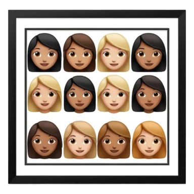 multiple girly framed photos sticker