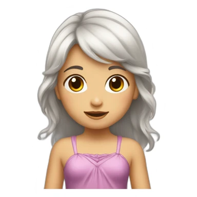 Niña disfrazada de hada sticker