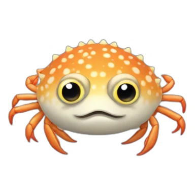 crab-pufferfish-eightlegs sticker