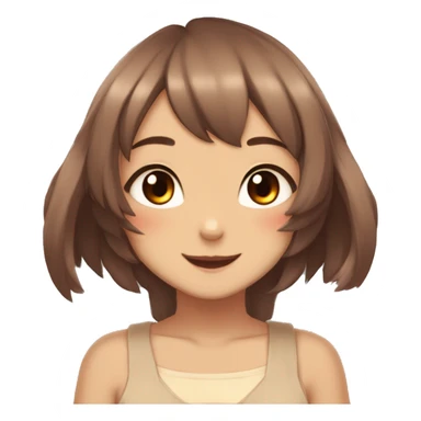 Cute, Anthro, Sona, Dark-Brown, Normal-type-Ground-type Tan-Rabbit-Fakémon with Dark-Red eyes, beige ears, beige belly, beige paws, beige feet, beige freckles, full body sticker