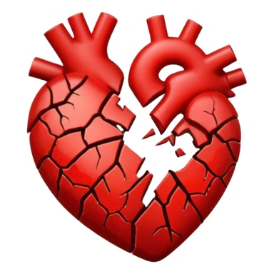 broken heart sticker