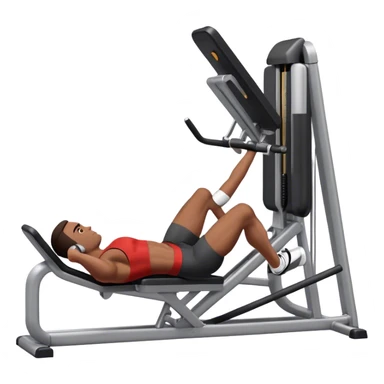 guy how to use a leg press machine sticker