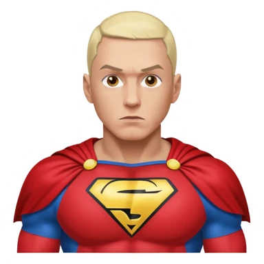 Eminem as a superhero sticker