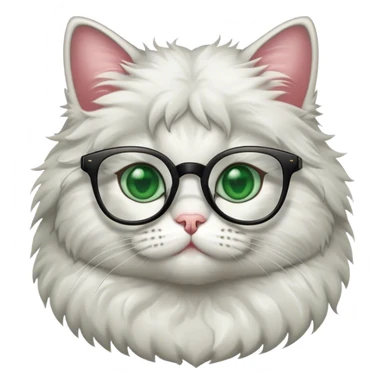 un chat avec des lunettes sticker