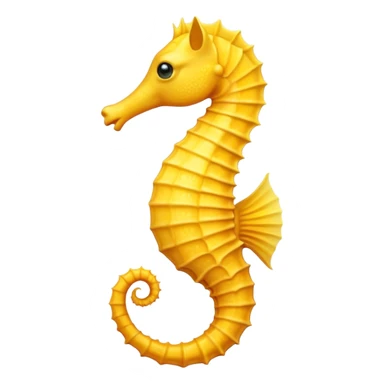 Yellow Seahorse  sticker