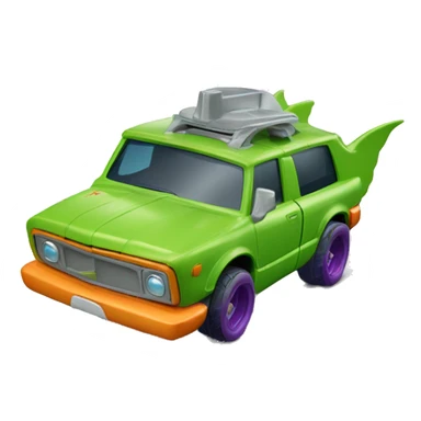 Side view Hot wheels rugrats reptar 1car  sticker