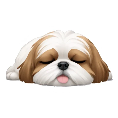 Shih tzu sleeping sticker