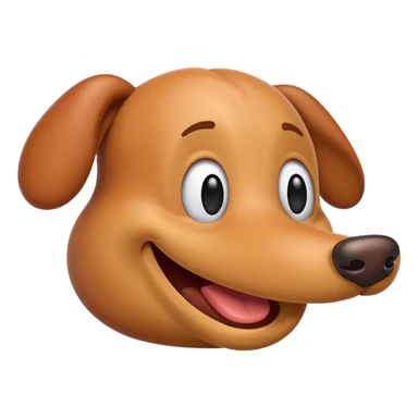 Weiner emoji silly  sticker