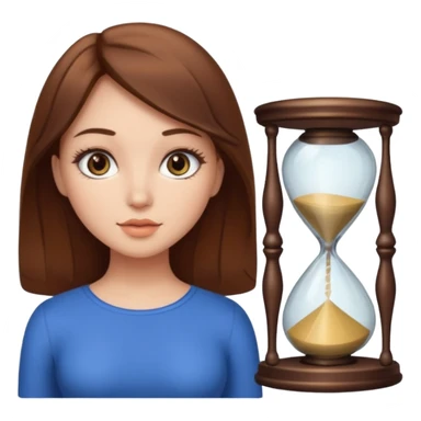 Girl with brown hair an hourglass figure and long lashes sticker