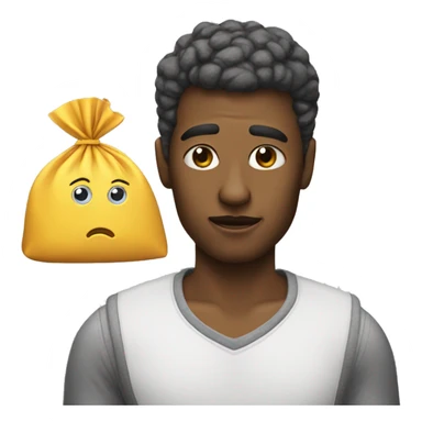 Side eye with bag of sugar sticker