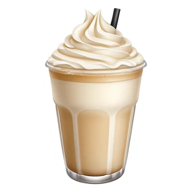white frappe drink  sticker