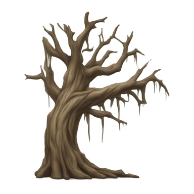 The weeping dead tree sticker