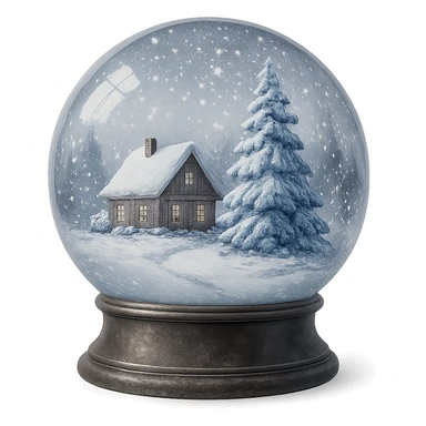 winter globe remove background sticker
