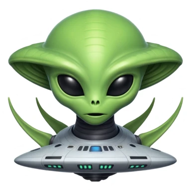 Outter space alien armada space background sticker