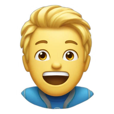 over excited emoji sticker