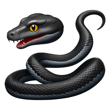 Snake black shadow sticker