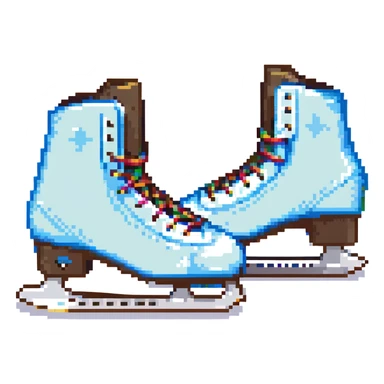 ice skates blade guard sticker