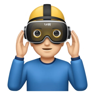 VR wearing man sticker