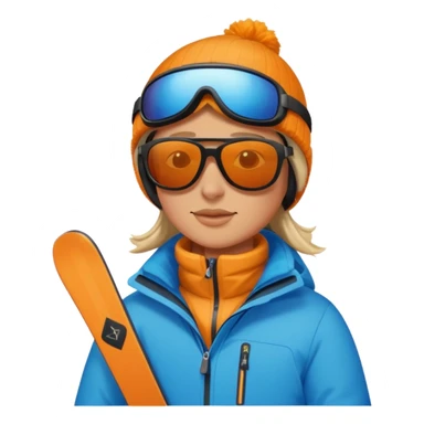 A person is skiing on the snow
person sticker