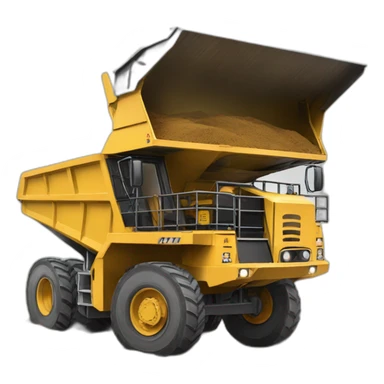 articulated mining truck sticker