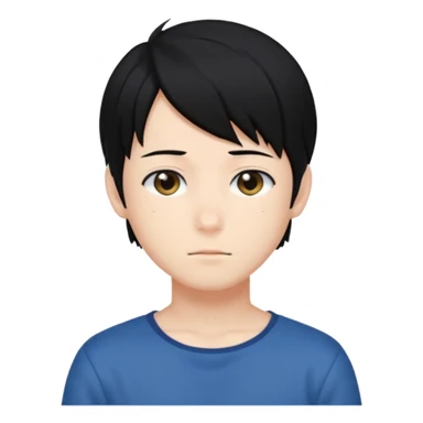 Naruto Anime style boy head no band head sticker