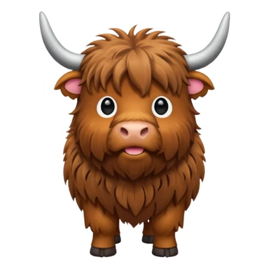 cute highland coo sticker