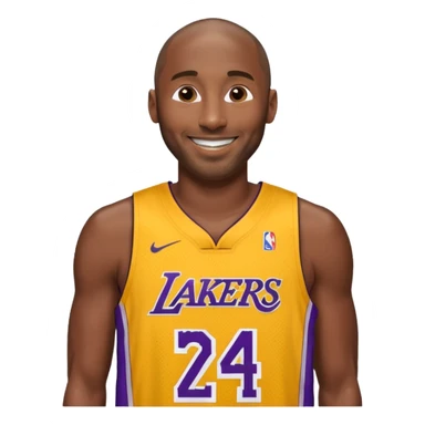 kobe in his lakers jersey number 24 sticker