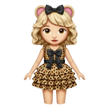 Leopard lolita dress, only dress sticker