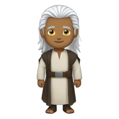 geralt of rivia wearing saudi thobe sticker