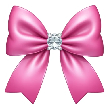 Cute pink bow rhinestones  sticker