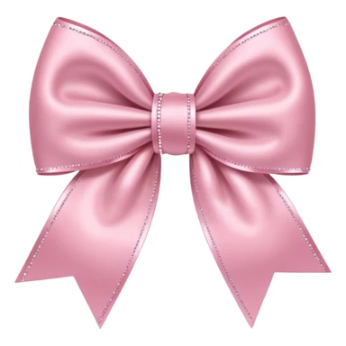 Light pink bow with sparkles  sticker