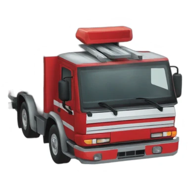 Camion de pompier français sticker