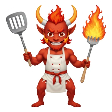 SATAN CHEF ATTITUDE  MORE  sticker