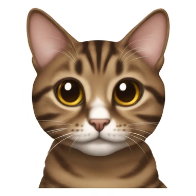 Brown tabby munchkin cat sticker