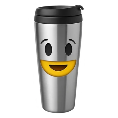 travel mug, Negative : Emoji sticker