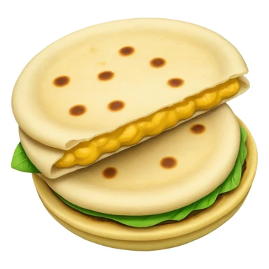 Arepa de color verde  sticker