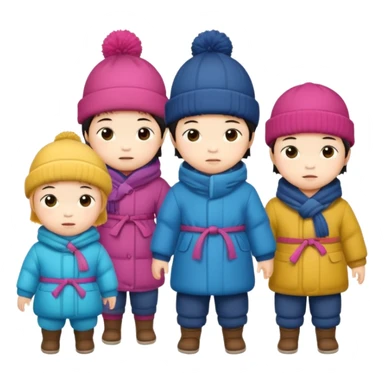 japanese toddlers 
"“Winter Health for Kids: The Role of Vitamin D and Sunlight”
→ Educational and visual – highlight GoCLN Kids line." sticker