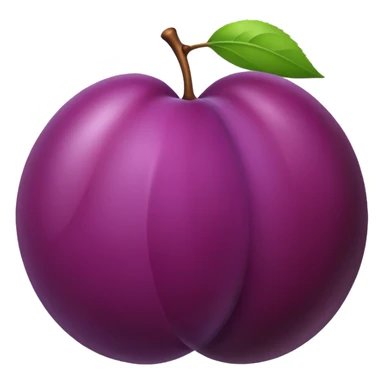 plum not apple sticker