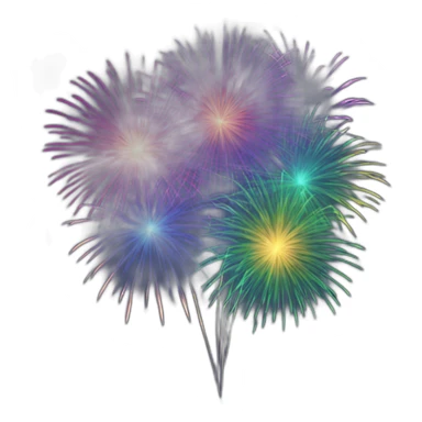 HappyNew 2024 fireworks sticker