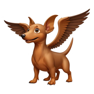 ￼ Pterodactyl Mixed with dachshund ￼￼ sticker